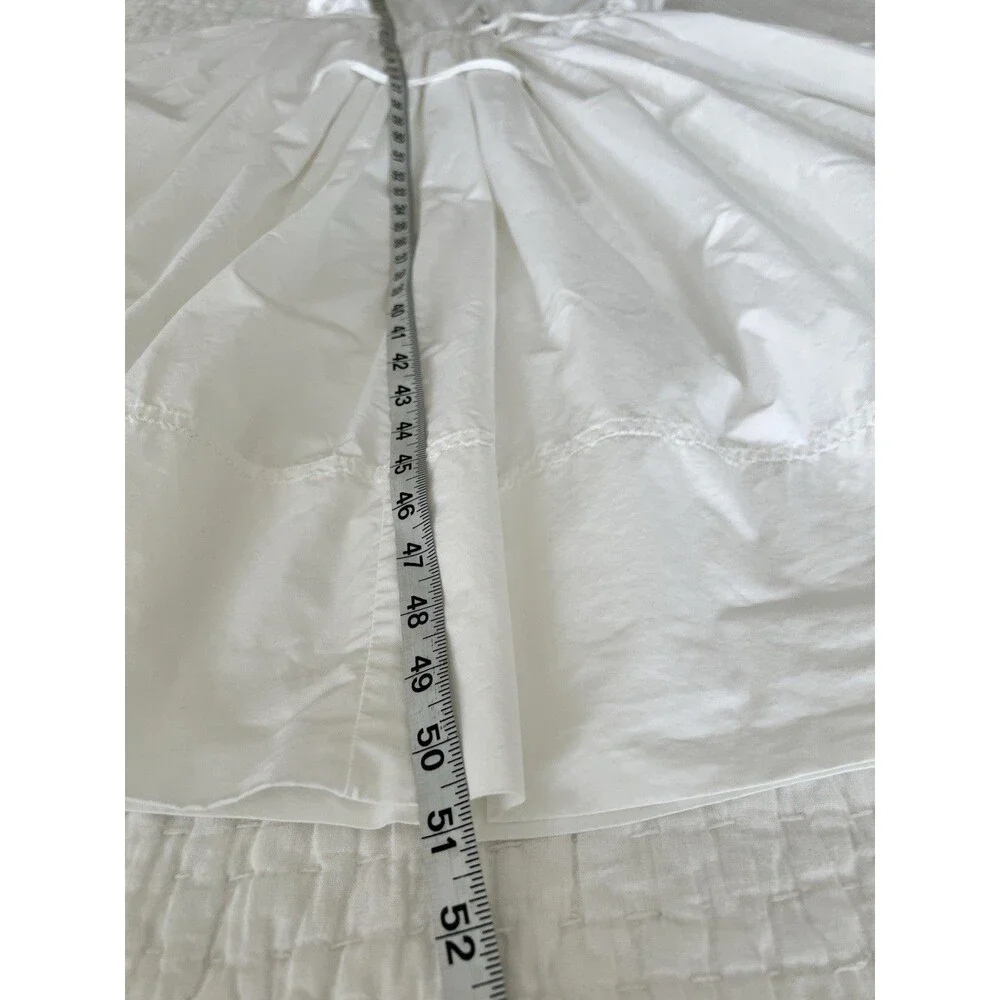 J. Crew White Midi Dress with Drawstring Waist - Picture 13 of 14